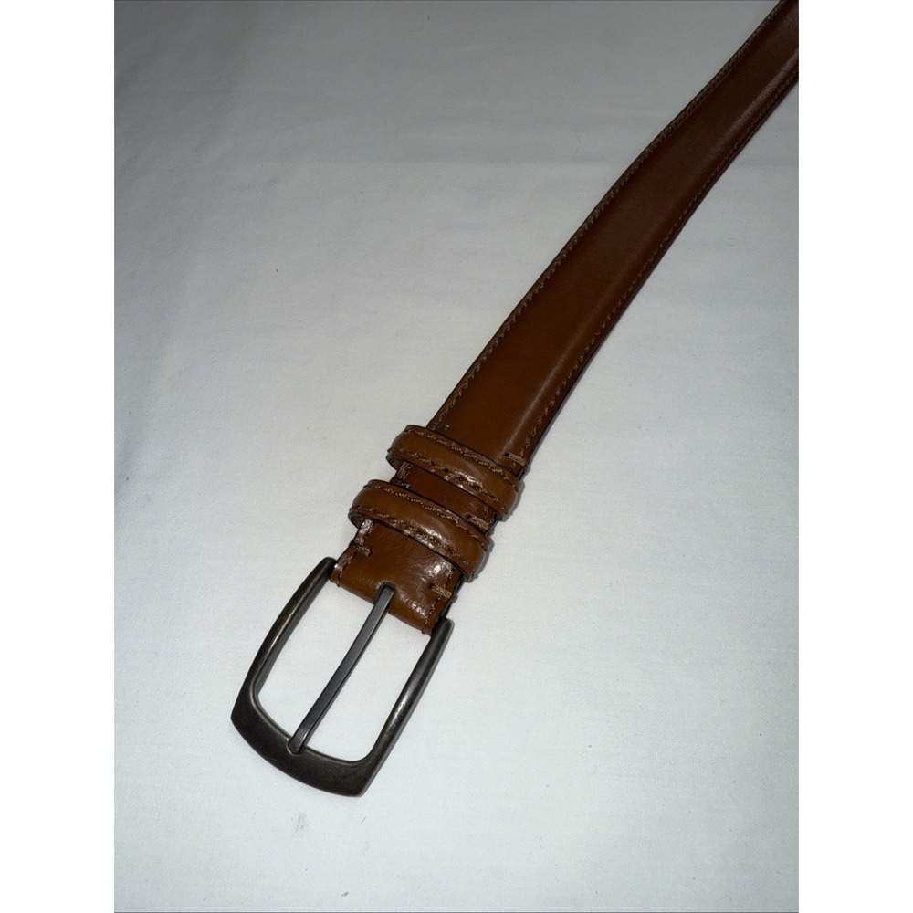 Joseph Abboud Men's Leather Dress Brown Belt Size. 48" / 120 Made in Italy